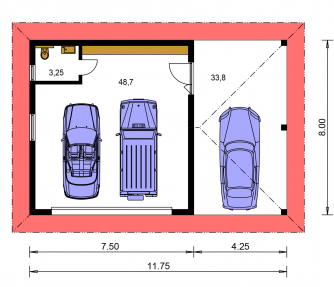 Floor plan of ground floor - GARÁŽ 6